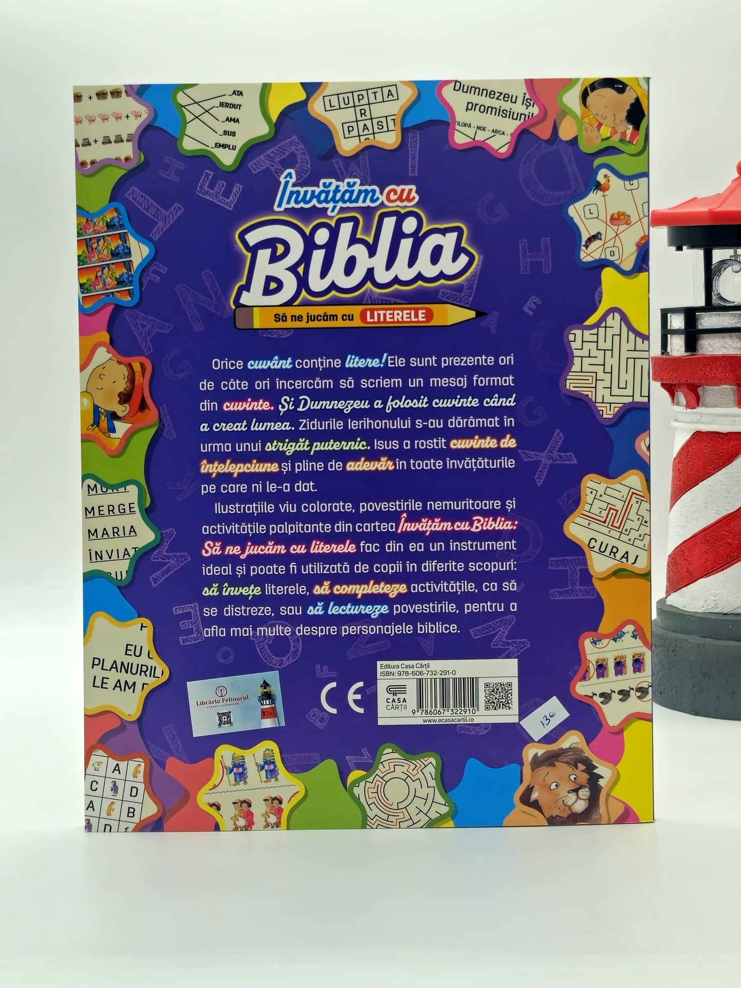 Învățăm cu Biblia să ne jucăm cu literele carte educativă pentru copii