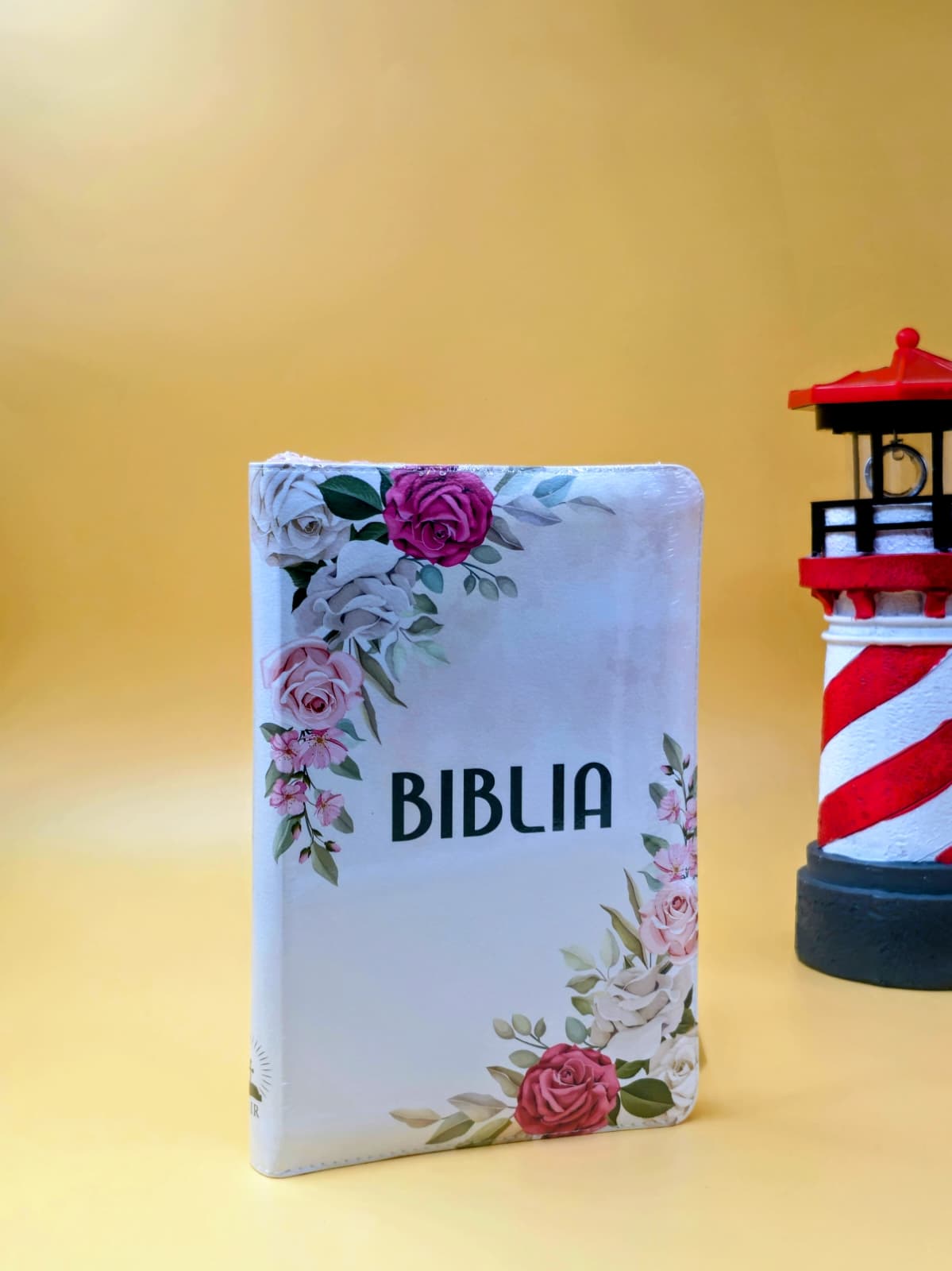 Biblia SBIR 056 ZTI Floral Alb