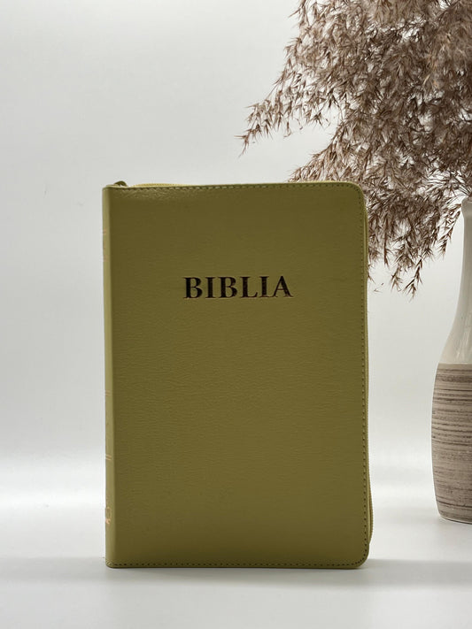 Biblia SBR 057 ZTI medie, galben