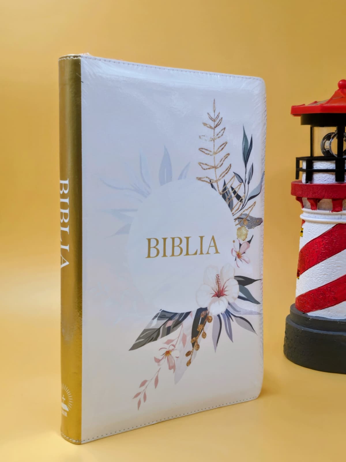 Biblia SBIR 076 ZTI Floral Alb