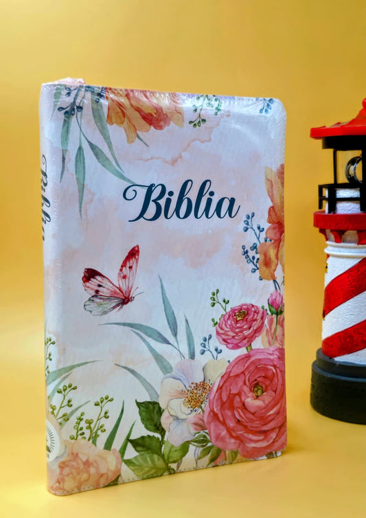 Biblia SBIR 076 ZTI Floral roz